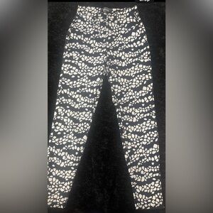 Versace Black and White Skinny Jeans